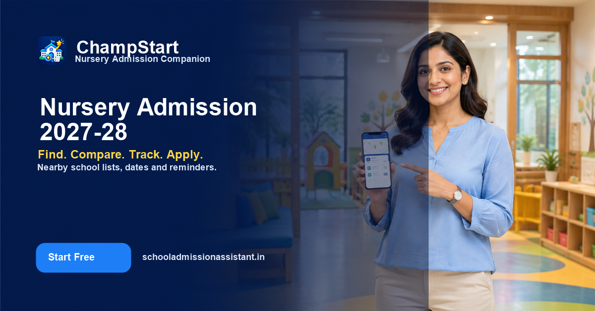 Parent planning nursery school admission with ChampStart